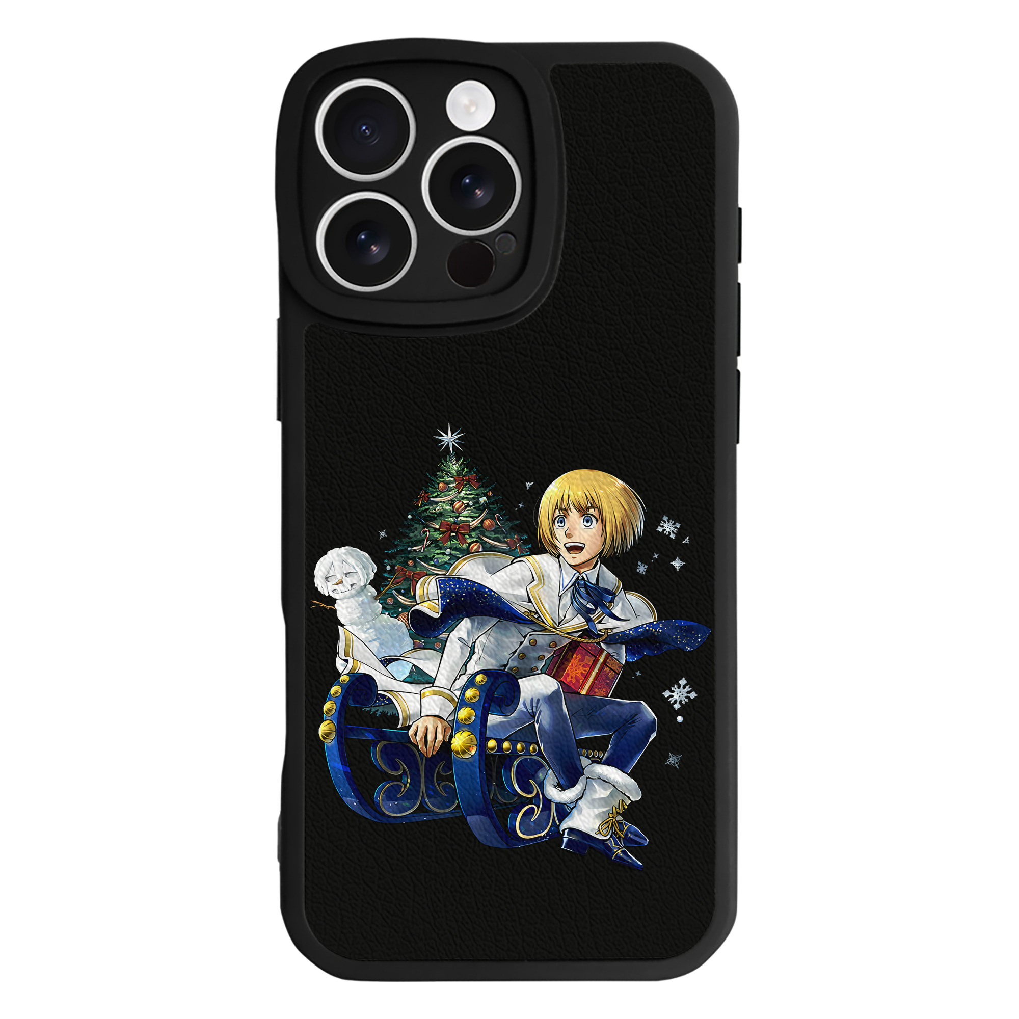 （画像用） 進撃の巨人 アルミン·アルレルト Attack on Titan Armin Arlert 【iPhone 16シリーズ対応】シリコンスマホケース（レザー調） 材質：シリコン